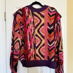 Warm bright adorable Farm Rio sweater